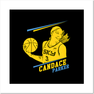 Candace Parker Chicago Sky Color V Posters and Art